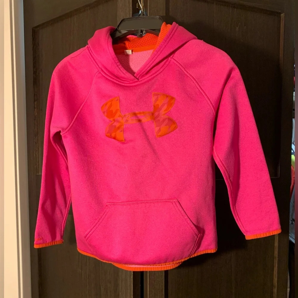Under Armour pink & orange hoodie